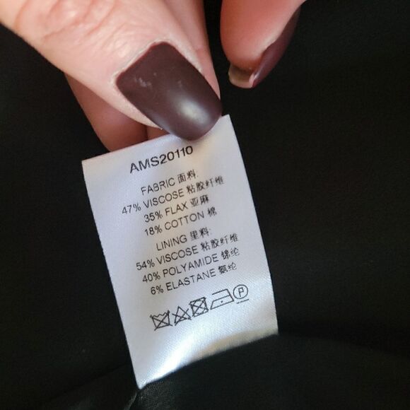 NEW AMEN Couture satin black blazer 6 S - Picture 13 of 15